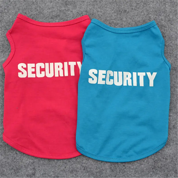Pure Color Cotton Dog Vest Pet Clothing